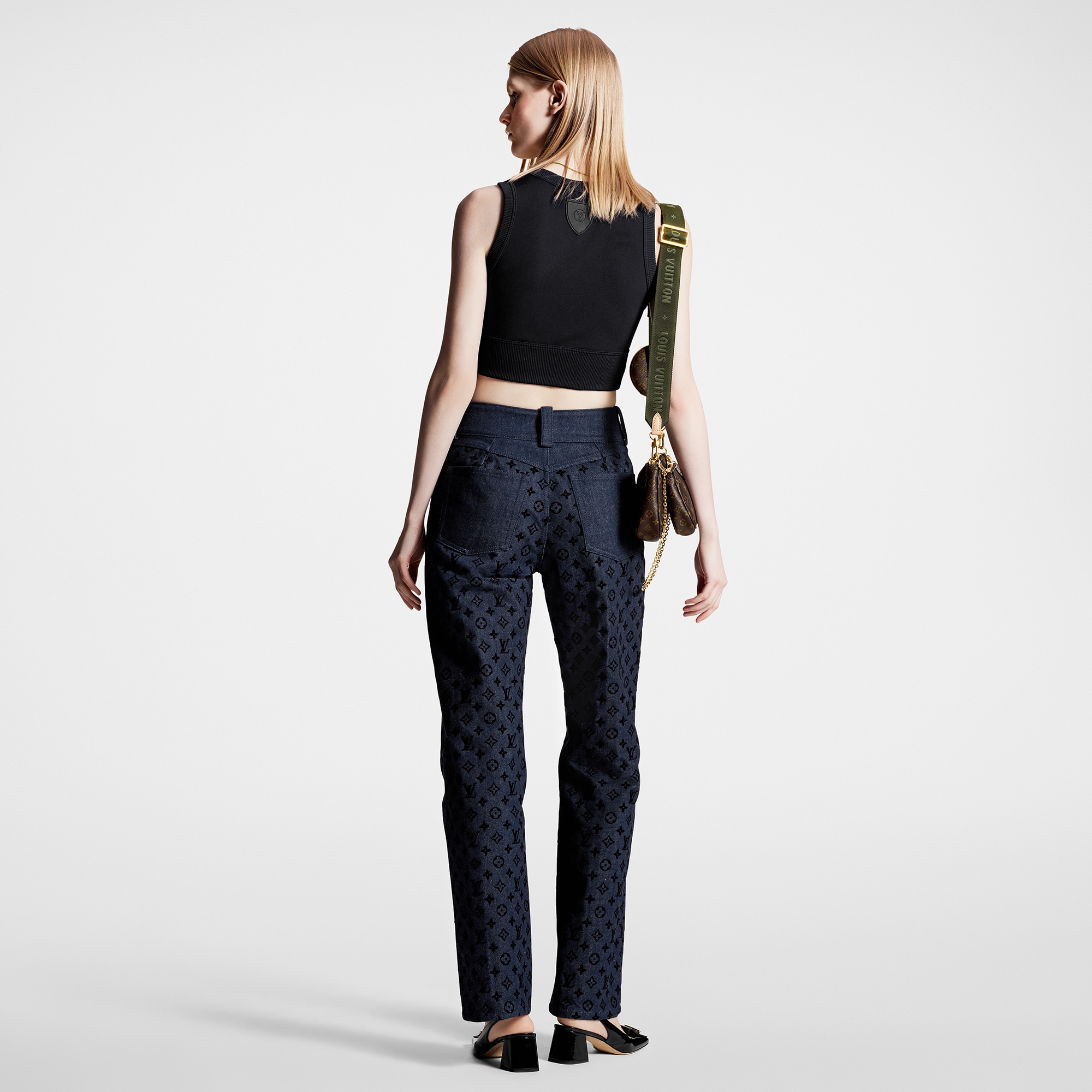 Calça jeans louis vuitton 2024 feminina